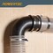 Powertec 4 in. Dust Collection Hose 90 Degree Elbow Connector with Blast Gate and Dust Control Flex Cuff 70360 - alternate 3